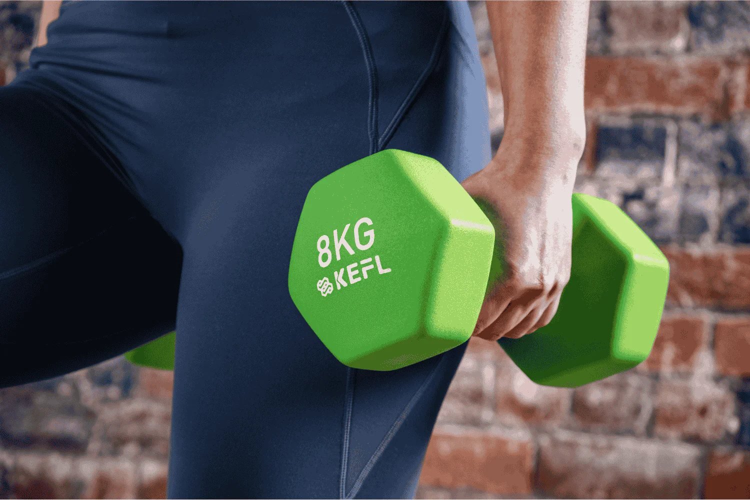 Choosing the right dumbbell weight for quad exercises.